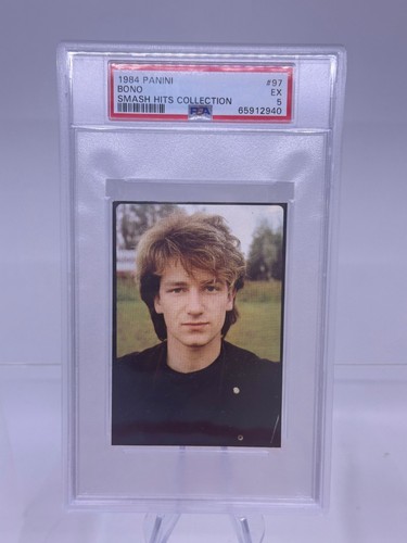 1984 panini smash hits bono - panini, u2
