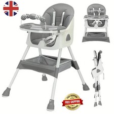 UBRAVOO Foldable Baby High Chair 6 Months Plus, With Large Antislip Pad & Toyrac