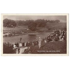 ANNAN The Bathing Pool and River, RP Postcard by M&L Postally Used 1946