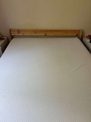 Double bed frame and mattress - bed,