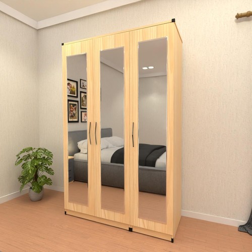 Door mirrored wardrobe - mirrored,