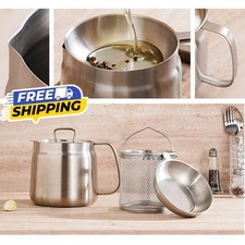 2L Oil Strainer Pot Set Frying