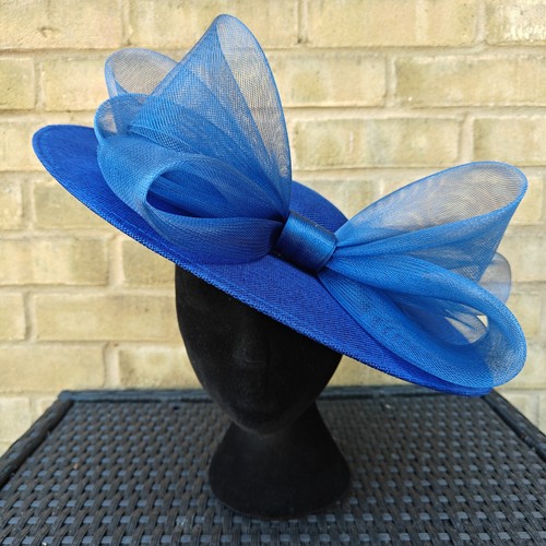 Cobalt blue large fascinator