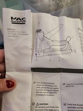 Heavy Duty Metal Staple Gun 3 In 1 Staples & Nails Used. VGC