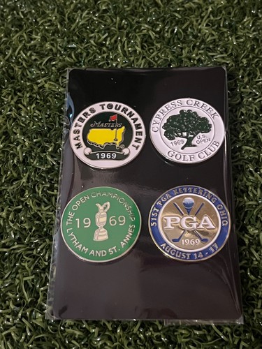 Set flat golf ball marker - 4,