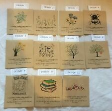 5,10,20 x Wildflower Seed mothers day Packets - PERSONALISED message for mum 