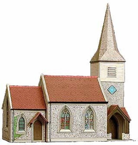 Country church steam - country,
