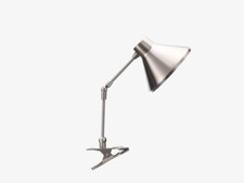 Habitat Bobby Metal Desk Lamp With Clamp Silver, 2012 Pre Bankruptcy Stock HB023