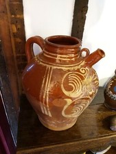 Sgraffito eathenware Pot Large