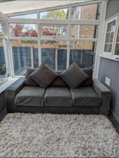 Dark Grey Two Seater Sofa bed 