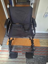 Heavy Duty Attendant Propelled Transit Wheelchair with Extra Wide Seat