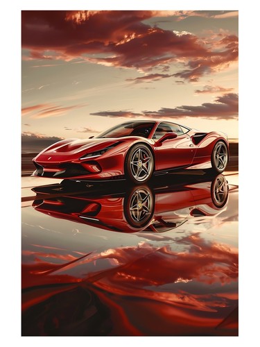 Red sports car - red,