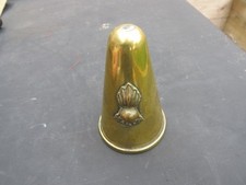 WW 1 BRITISH ARTILLERY SHELL FUSE CAP TRENCH ART  WITH ARTILLERY BADGE