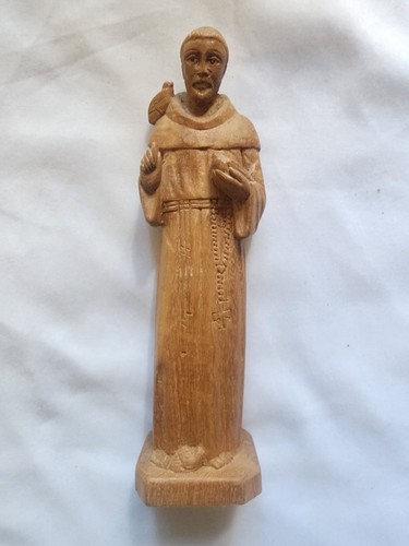 Wooden handcarved francis - handcarved, st.