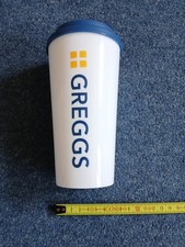1 X Greggs The Bakers Travel Cup Coffee Reusable Insulated With Screw On Lid