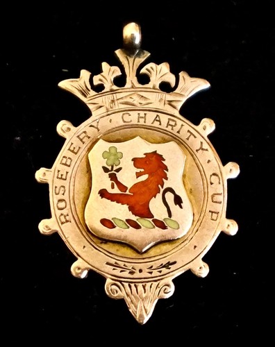 9ct gold football medal - football,