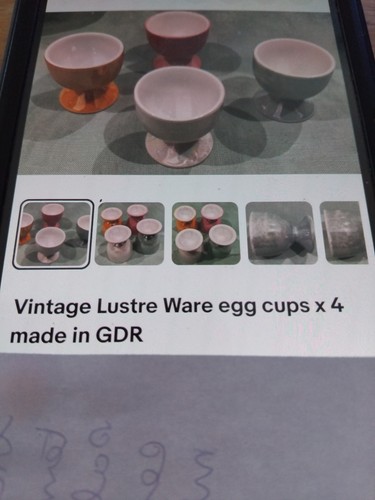 Vintage retro lustre egg - vintage,