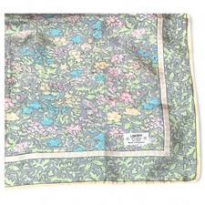 Vintage Liberty of London Women's 100% Silk Scarf 23x23 Inches - Floral Design