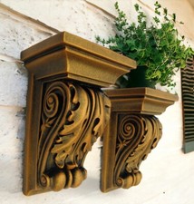 pair of Oak Leaf Corbels (x2)