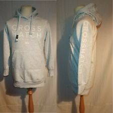 Mens Crosshatch Black Label Grey White quality warm Hoody Hoodie Jumper Medium