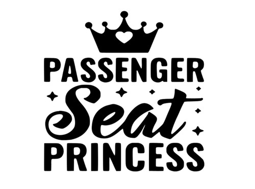 Passenger seat princess - passenger, vinyl