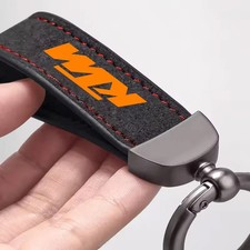 KTM Keyring Keychain Tumbled Leather Alcantara Super Duke Super Adventure