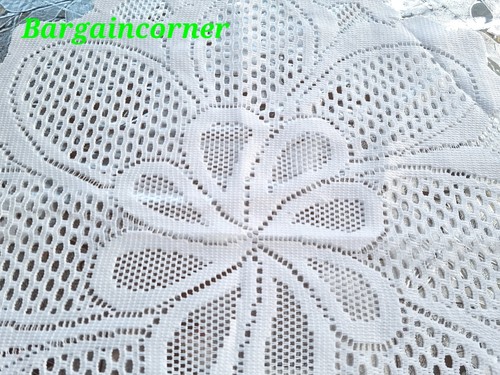 Roud polyester lace table - polyester,