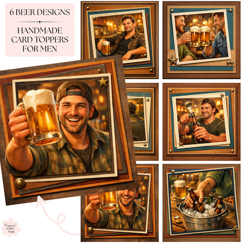 Beer pub scene card - x,