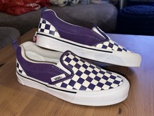 Vans Classic Slip-On Color Theory Checkerboard Dark Purple Sneakers 2023 UK 5.5