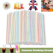100 x MultiColoured Straws