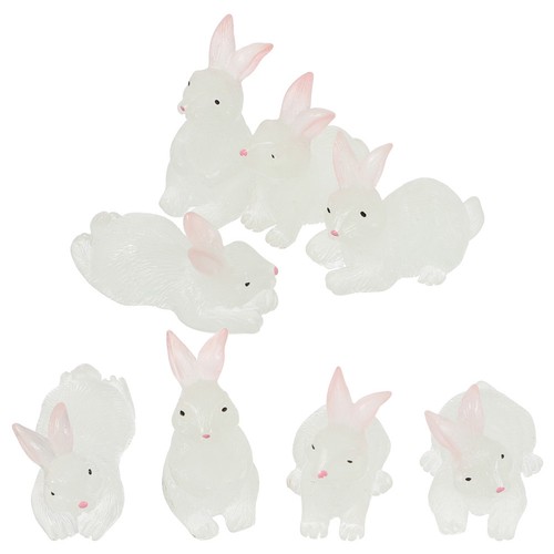 Resin bunny garden statues - resin,