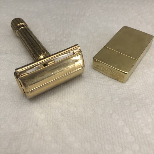 Vtg gillette aristocrat gold - vtg,