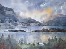 Applecross Peninsula Isle Of Skye Watercolour Painting - Signed Original 