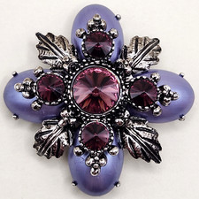 Vtg Purple Maltese Cross