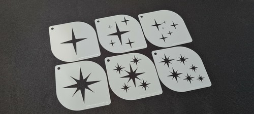 Set 6pcs stars - set,
