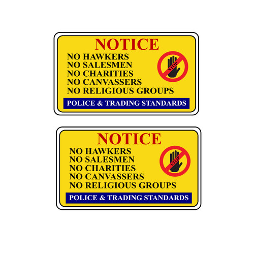 Cold callers door - door,