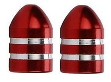 2 x Metallic RED Metal Steel