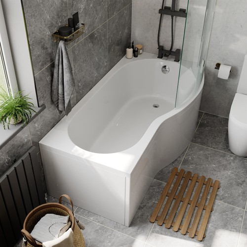 Bathroom suite shaped right - suite,