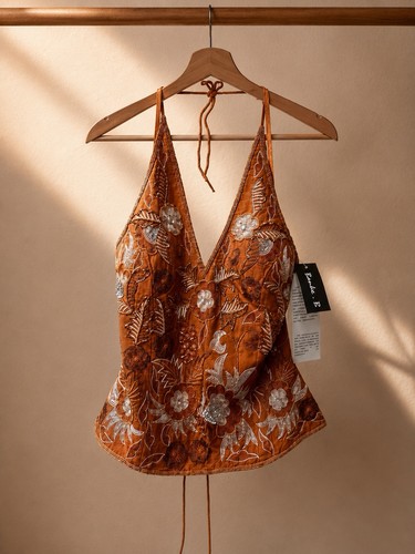 Banke embroidered halter - banke,