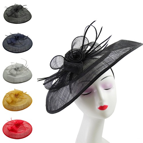 Large flower feather hair - hair, hat