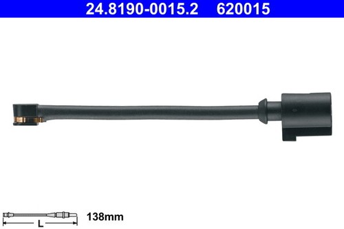 Warning contact brake pad - warning,