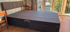 Bed frame double with storage