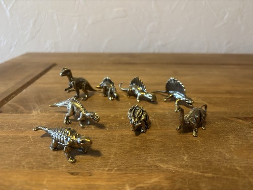 8pc brass dinosaur - 8pc,