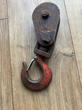 McKissick Hook Snatch Block Pulley vintage used 