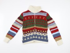 FOX'S Men's Multicoloured L Chunky-Knit Full Zip Jumper