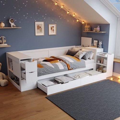 Daybed wooden platform bed - daybed,