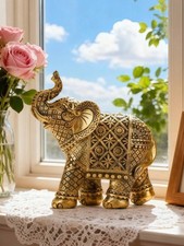 Beautiful golden elephant - beautiful,