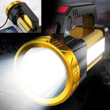 300000LM LED Searchlight Spotlight USB Rechargeable Hand Torch Work Light Lamp
