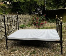 antique bedstead with base used Cast Iron & Brass