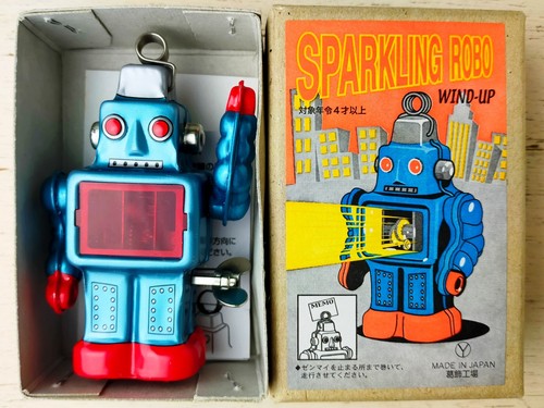 Vintage tin toy sparking - tin,